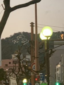 神戸のシンボル　いかりの照明