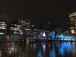 札幌駅前の夜景