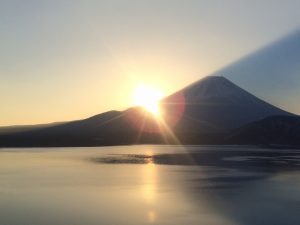 富士山と初日の出
